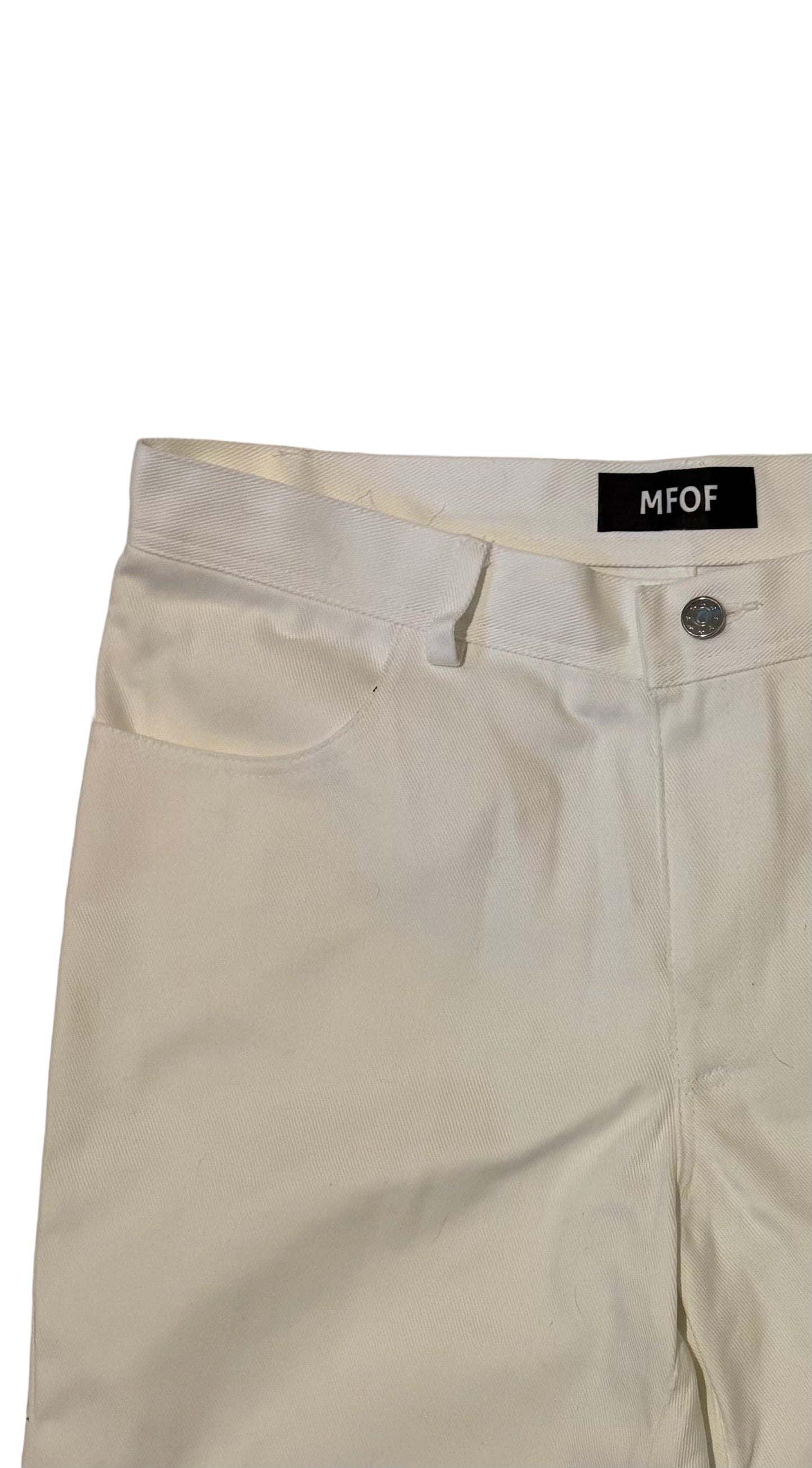 MFOF WHITE FLARED DENIM